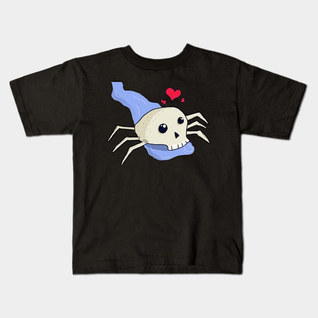 Skull Bug Kids T-Shirt by JellyLorem